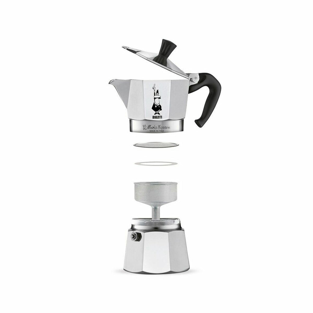 Italian Coffee Pot Bialetti 0001162 Silver Metal