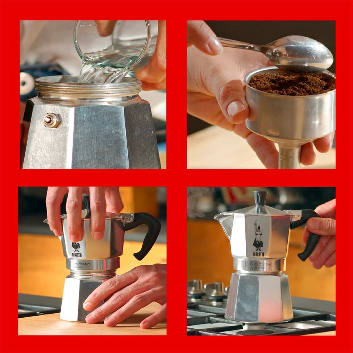 Bialetti Moka Pot srebrna (8 doza)