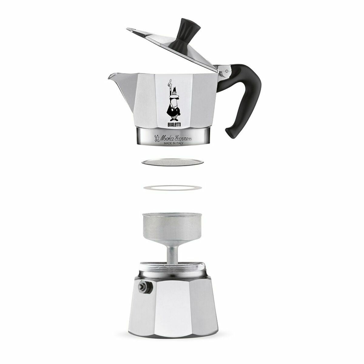 Italian Coffee Pot Bialetti 0001167/MR Silver