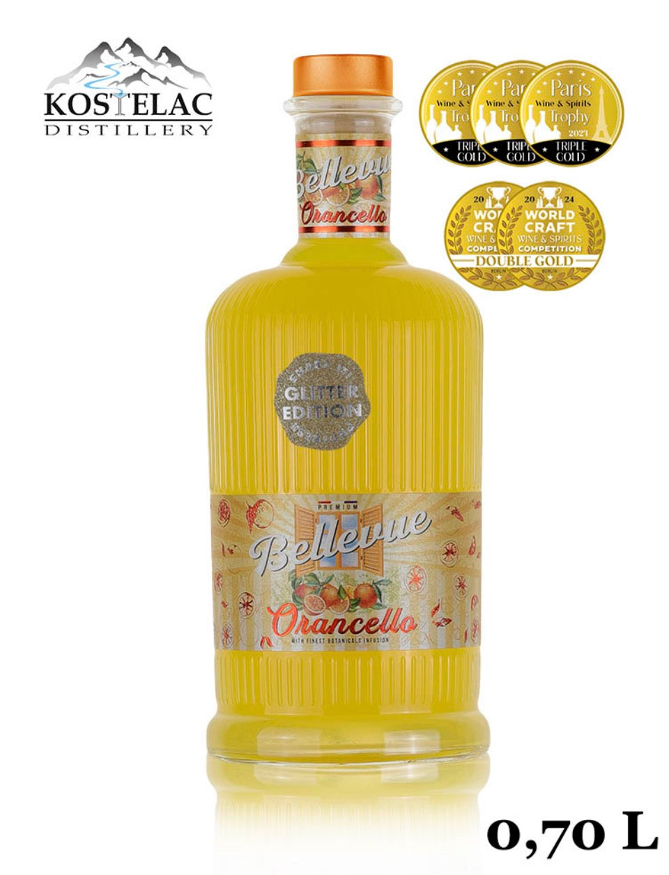 Bellevue Orancello SHIMMER (GLITTER) 0,70L