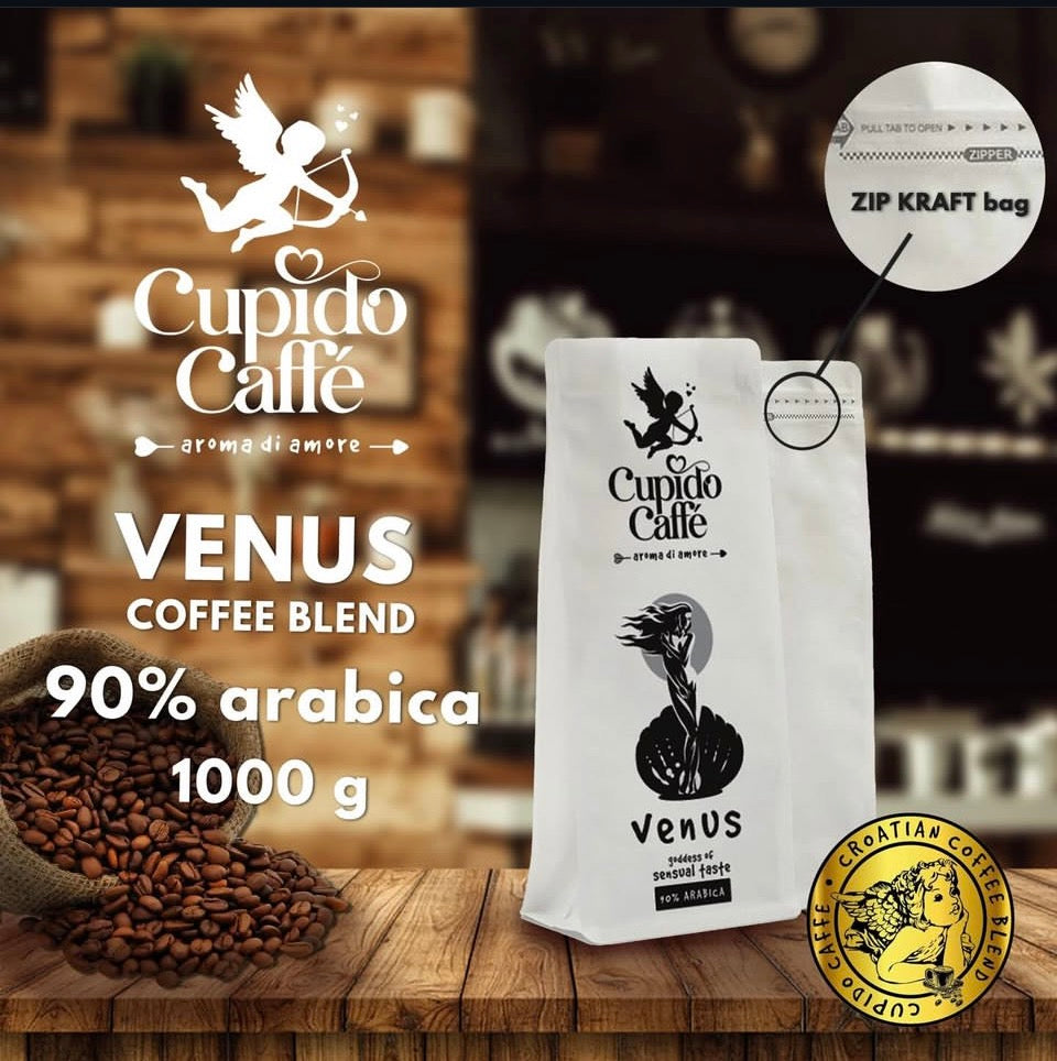 Cupido Caffé Venus Coffee Blend – 90% Arabica, 1000g
