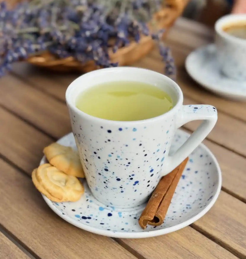 Bijela kava/Čaj Blue Dots 0,29l (6 Set)