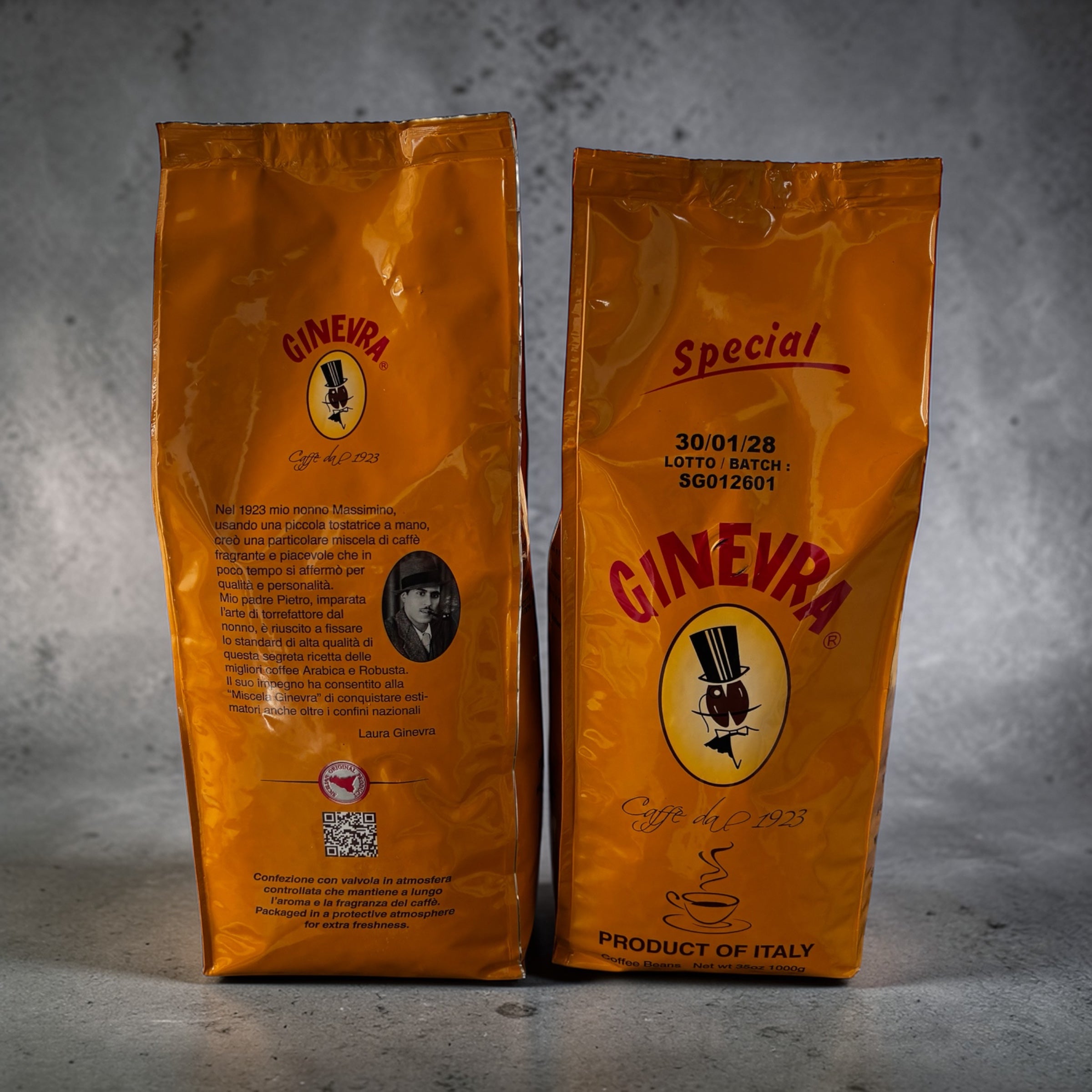 Ginevra Special – Coffee Beans | 100% Arabica & Robusta | 1000g | Product of Italy