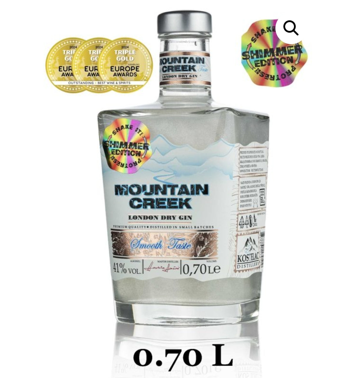 Mountain Creek London Dry Gin – Shimmer Edition, 0,70 L