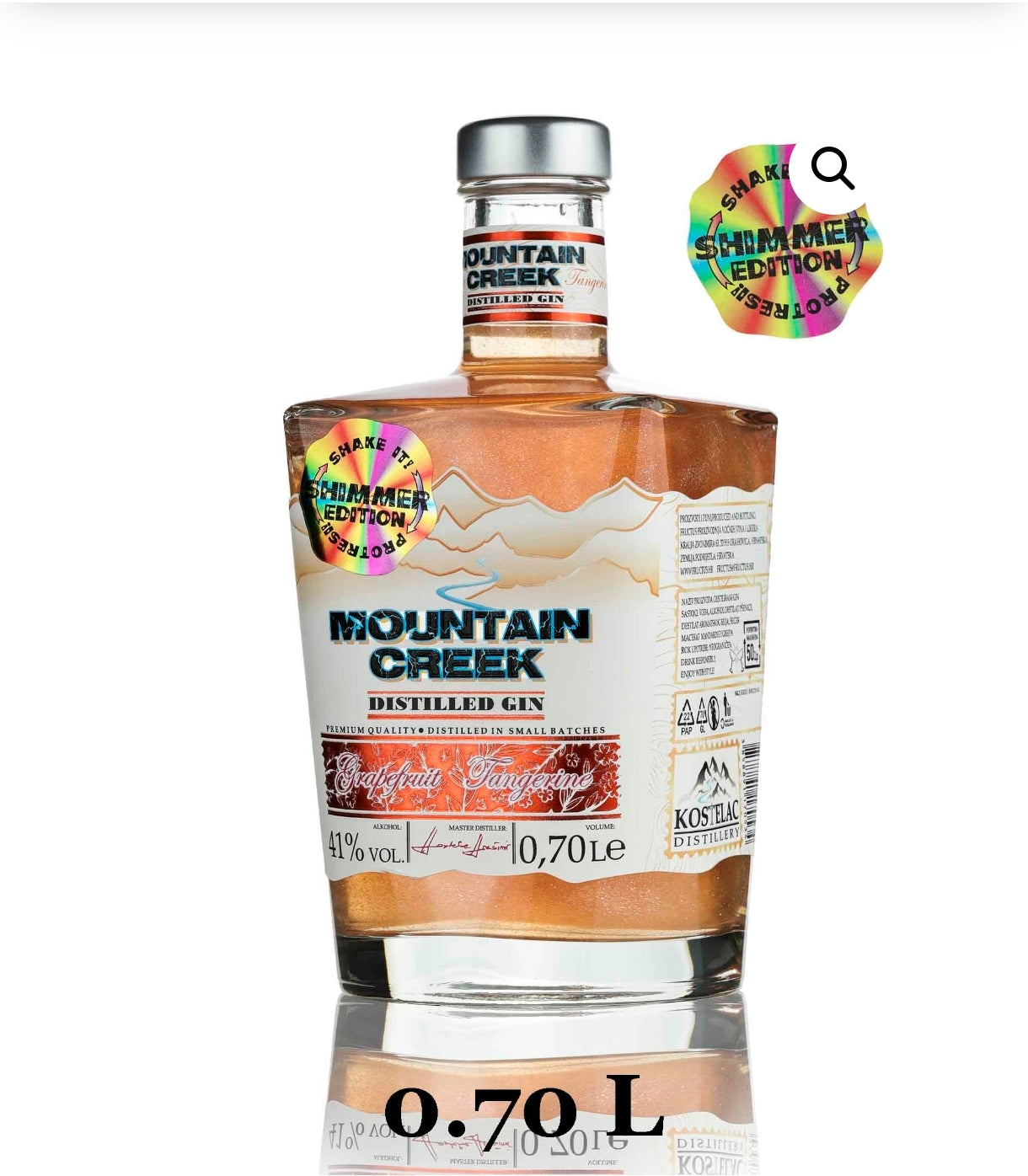 Mountain Creek Grapefruit & Tangerine Distilled Gin – Shimmer Edition, 0,70 L