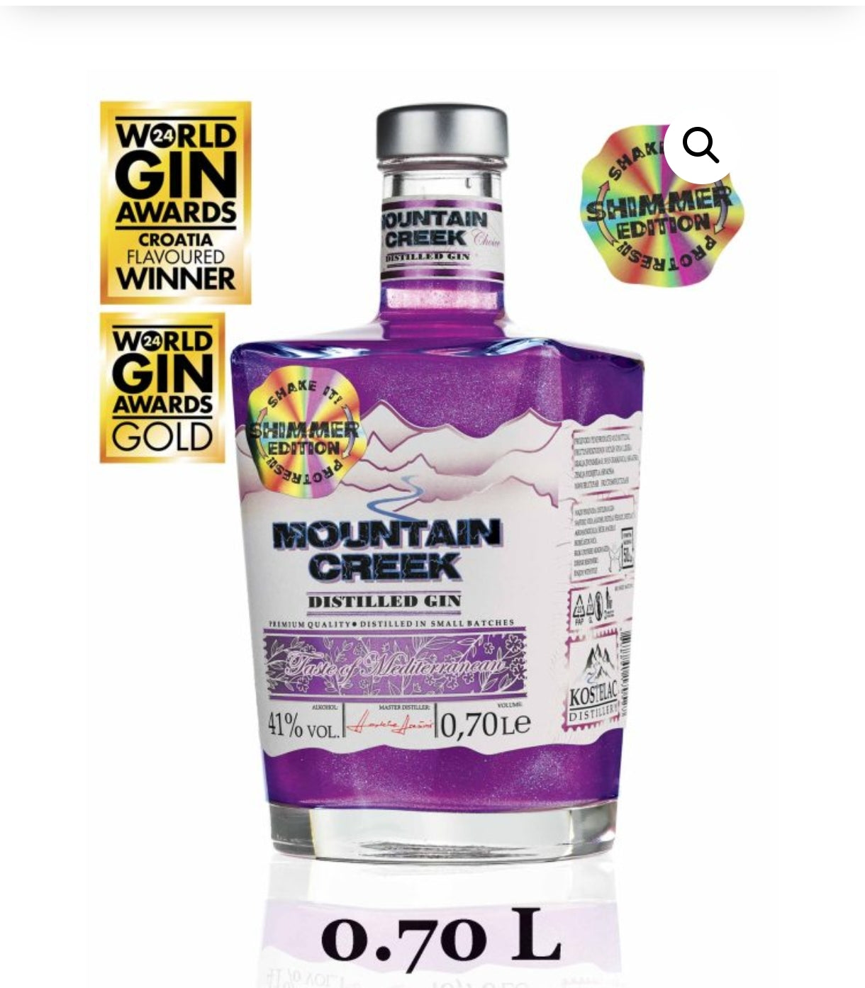 Mountain Creek Taste of Mediterranean Distilled Gin – Shimmer Edition, 0,70 L